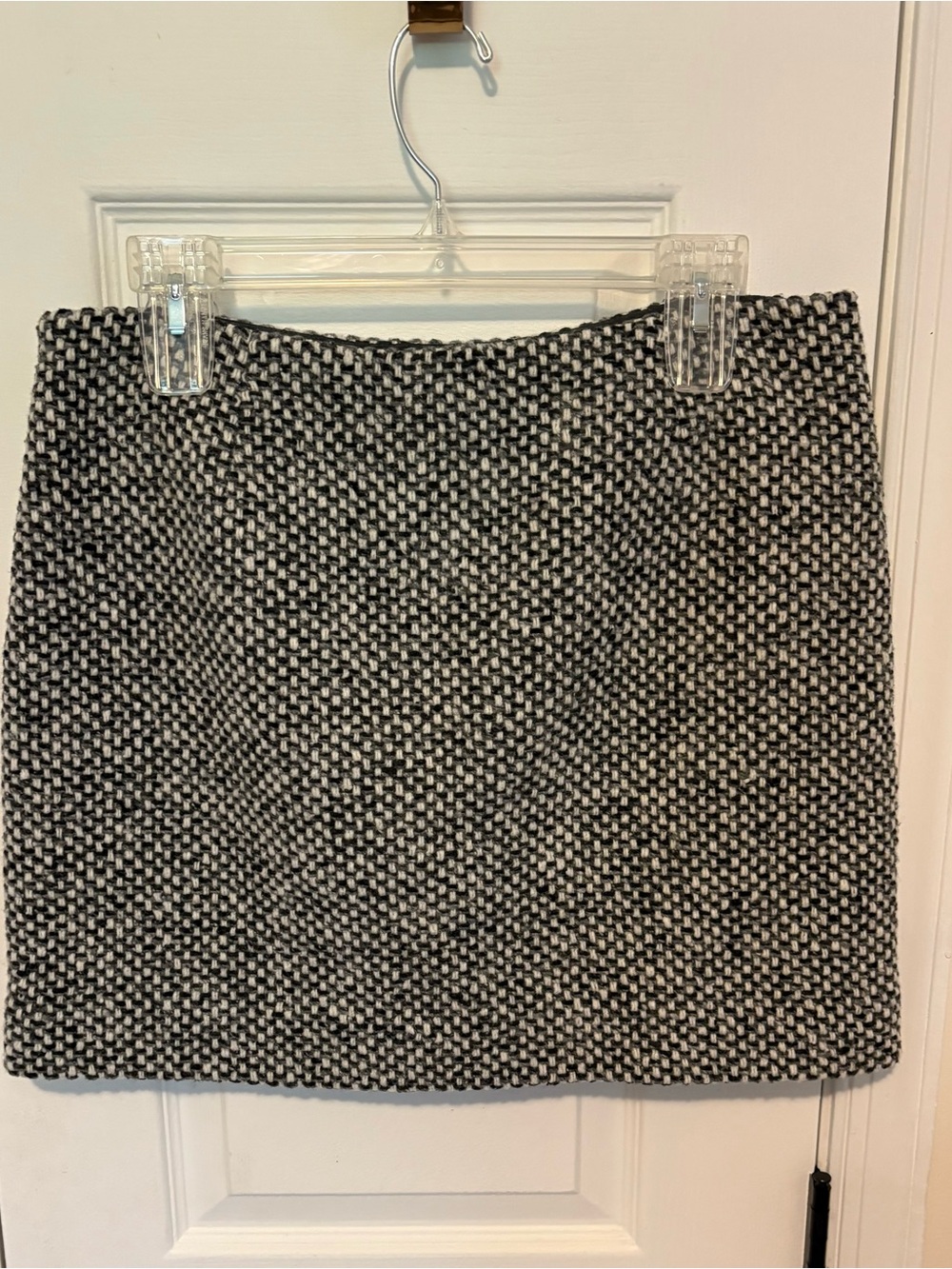 J. Crew Black & White Tweed Mini Skirt